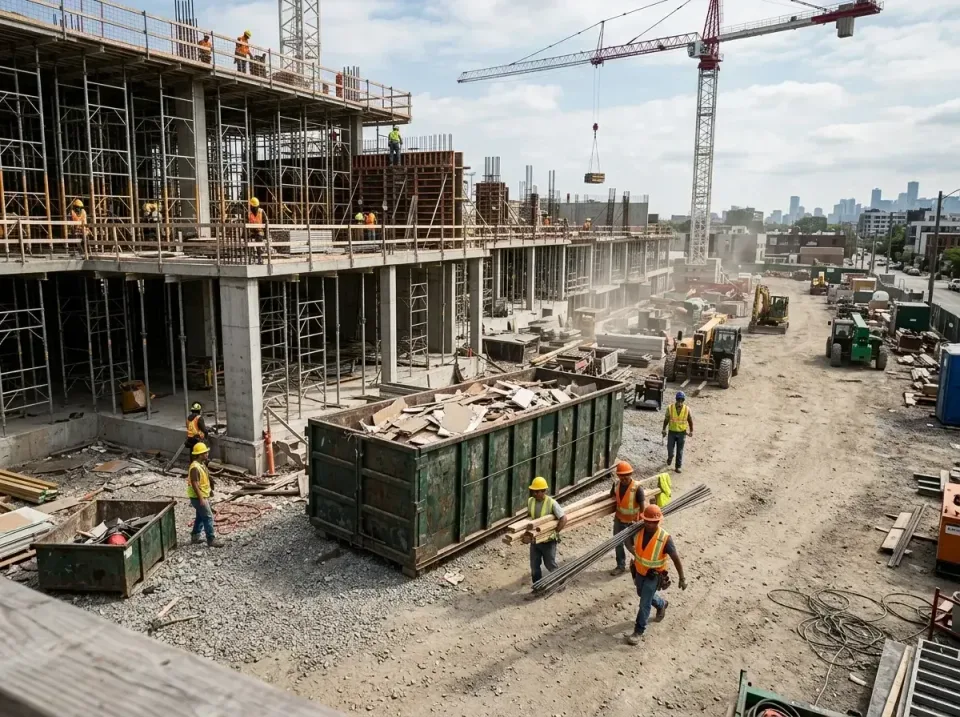 commercial-construction-site-w-002 — frequently asked questions, Low Cost Construction Dumpster Rental in Iowa, LA